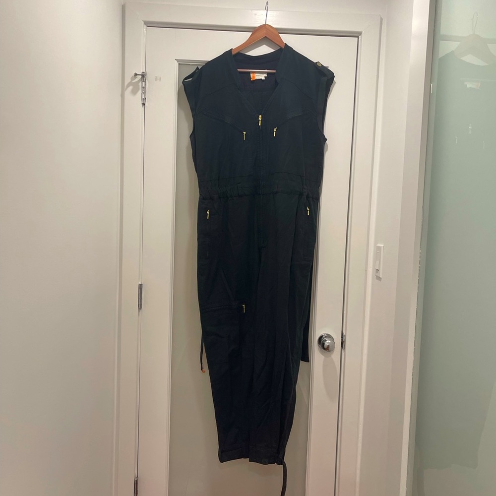 EUC Black Anthropologie Utility Jumpsuit
